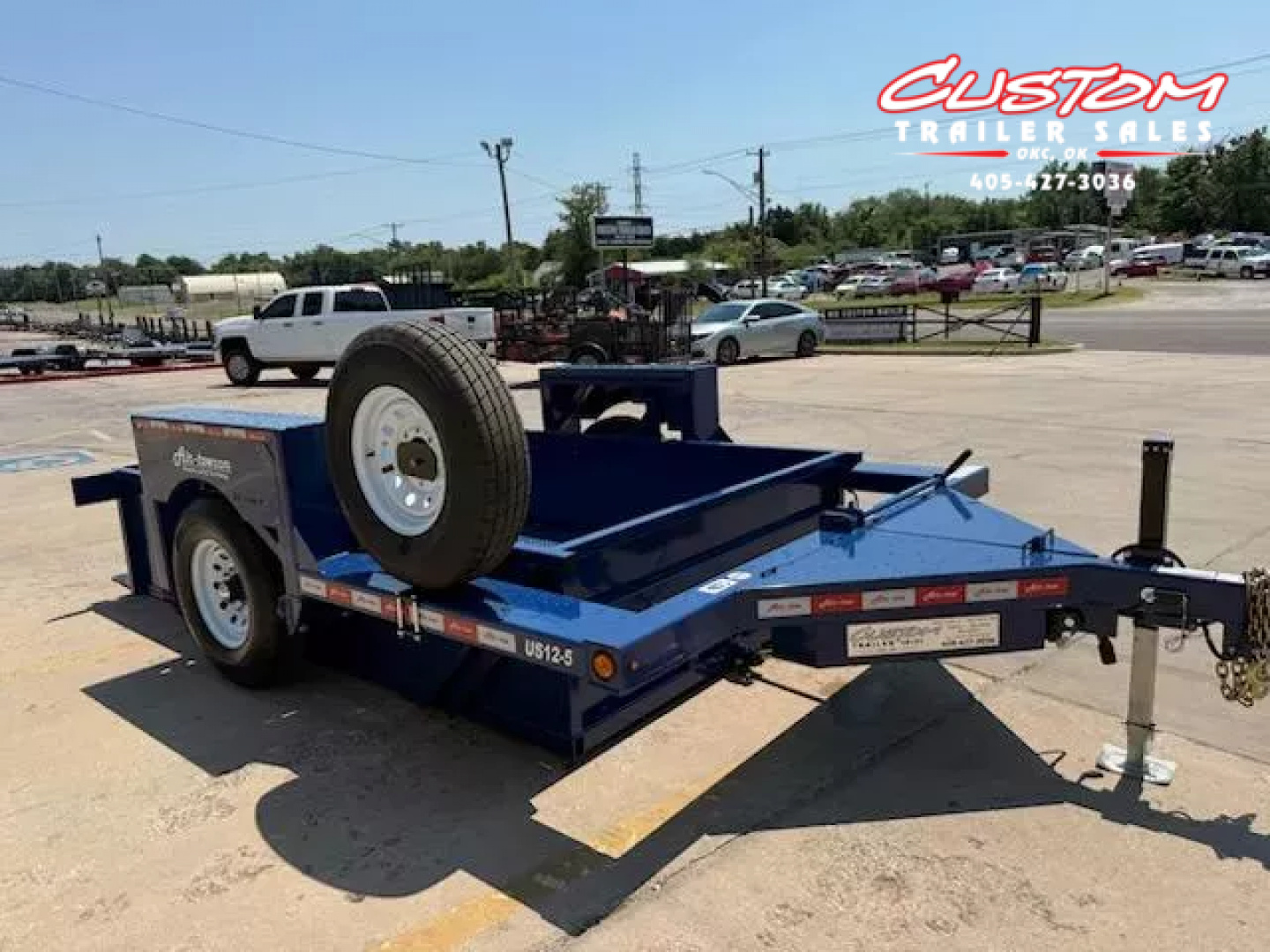 New #004199 2025 Air Tow US12-55 12 X 75 DROP DECK TRAILER