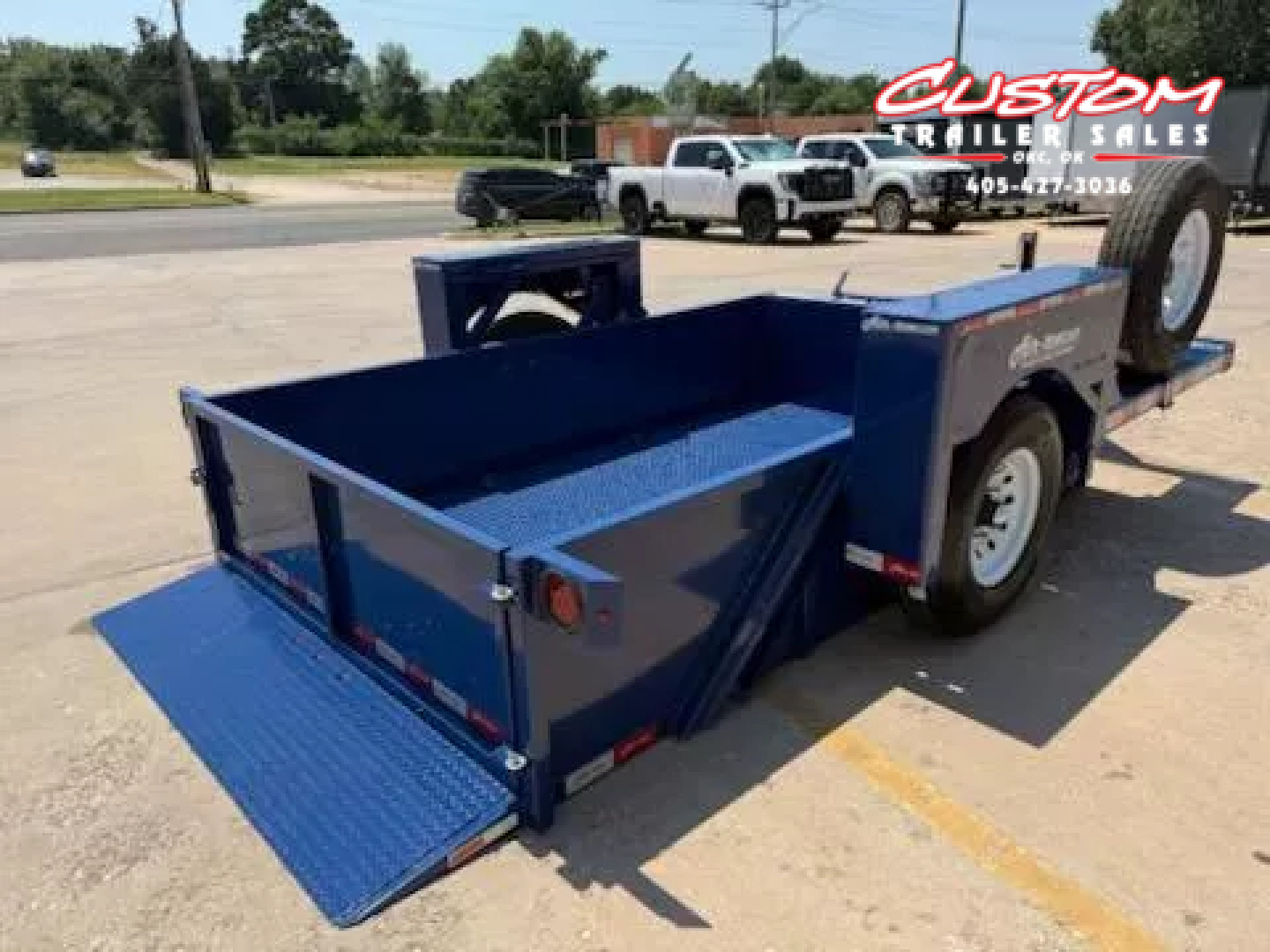 New #004199 2025 Air Tow US12-55 12 X 75 DROP DECK TRAILER