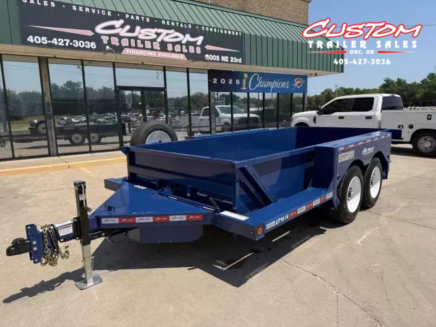 New #004571 2026 Air Tow UT16-14 16 X 75 DROP DECK TRAILER