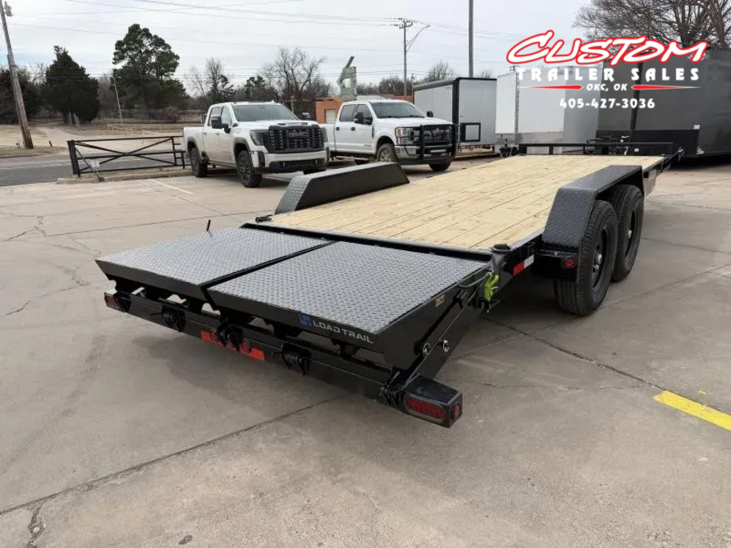 New #004667 2026 LOAD TRAIL CH 22 X 83 TANDEM AXLE 14K EQUIPMENT HAULER W/ MAX RAMPS