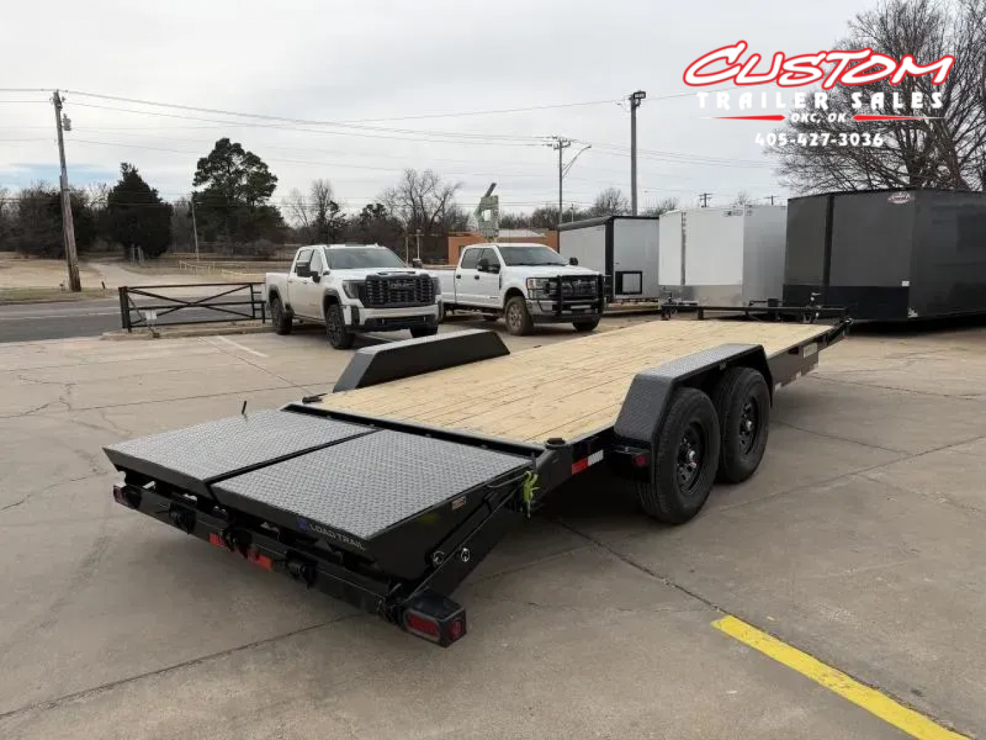 New #004667 2026 LOAD TRAIL CH 22 X 83 TANDEM AXLE 14K EQUIPMENT HAULER W/ MAX RAMPS