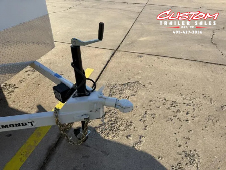 New #035277 2025 DIAMOND T TA3 6.8 X 16 TANDEM AXLE 10K ALL STEEL ENCLOSED TRAILER W/ REAR RAMP DOOR