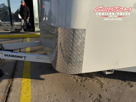 New #035277 2025 DIAMOND T TA3 6.8 X 16 TANDEM AXLE 10K ALL STEEL ENCLOSED TRAILER W/ REAR RAMP DOOR