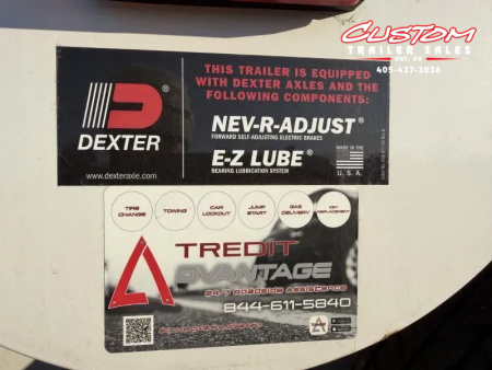 New #035277 2025 DIAMOND T TA3 6.8 X 16 TANDEM AXLE 10K ALL STEEL ENCLOSED TRAILER W/ REAR RAMP DOOR