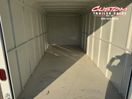 New #035277 2025 DIAMOND T TA3 6.8 X 16 TANDEM AXLE 10K ALL STEEL ENCLOSED TRAILER W/ REAR RAMP DOOR