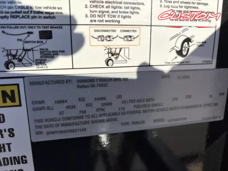 New #037168 2026 DIAMOND T DTF 32 X 102 DUAL TANDEM 20K FLAT BED GOOSENECK W/ MAXX RAMPS