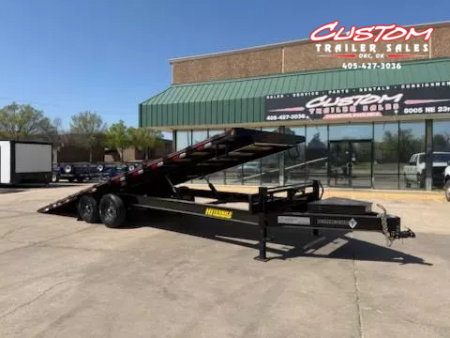 New #037295 2026 DIAMOND T DO140TD 24 X 102 BUMPER PULL 14K DECKOVER TILT TRAILER W/ SPARE