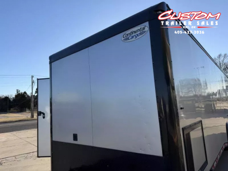 Used #037345 USED 2020 FOREST RIVER TA4 8.5 X 28 TANDEM AXLE ENCLOSED RACE TRAILER