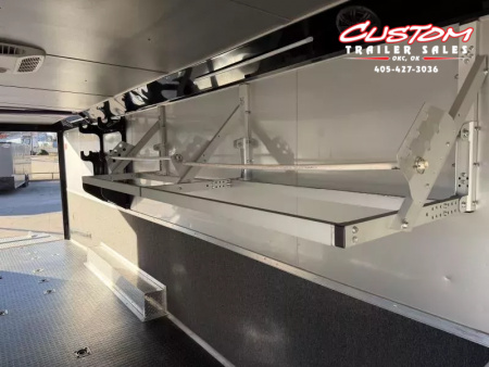 Used #037345 USED 2020 FOREST RIVER TA4 8.5 X 28 TANDEM AXLE ENCLOSED RACE TRAILER