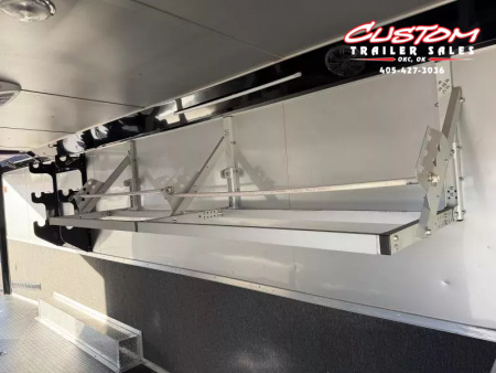 Used #037345 USED 2020 FOREST RIVER TA4 8.5 X 28 TANDEM AXLE ENCLOSED RACE TRAILER