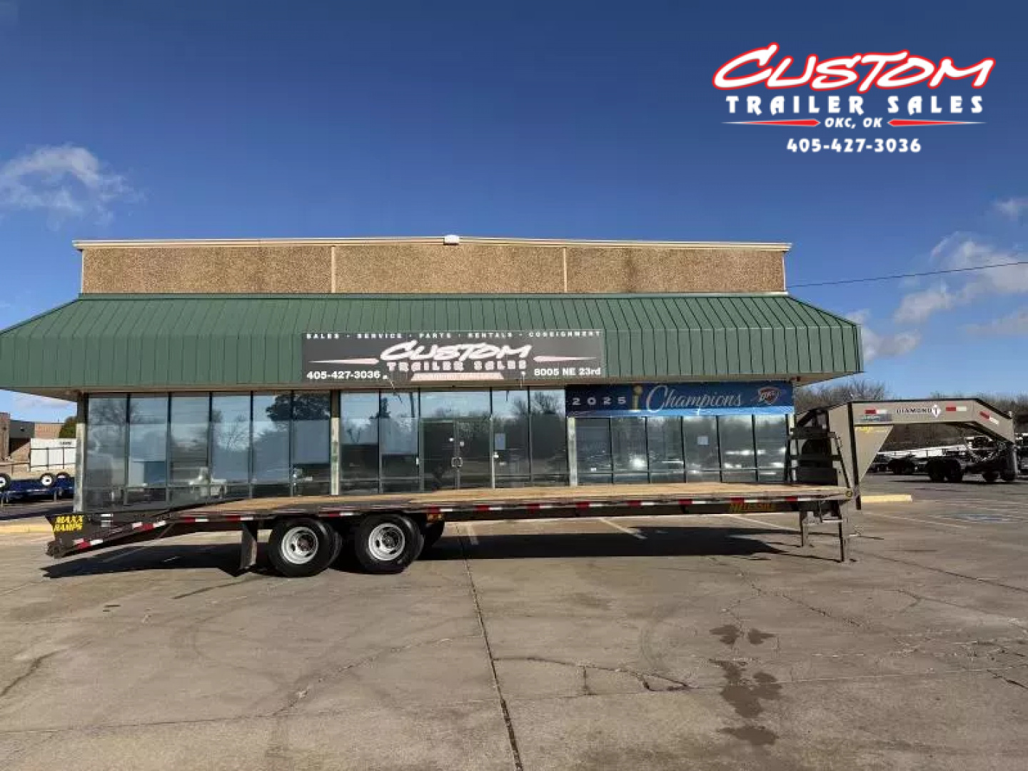 New #037525 2026 DIAMOND T DTF 32 X 102 DUAL TANDEM 20K GOOSENECK W/ MAXX RAMPS