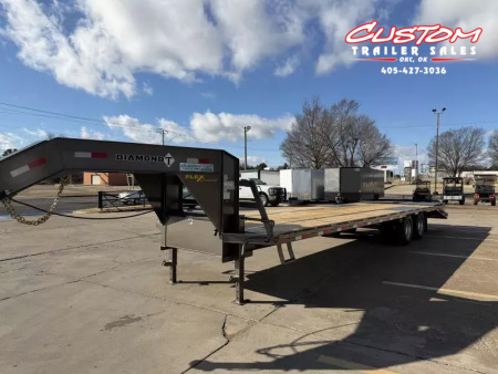 New #037525 2026 DIAMOND T DTF 32 X 102 DUAL TANDEM 20K GOOSENECK W/ MAXX RAMPS