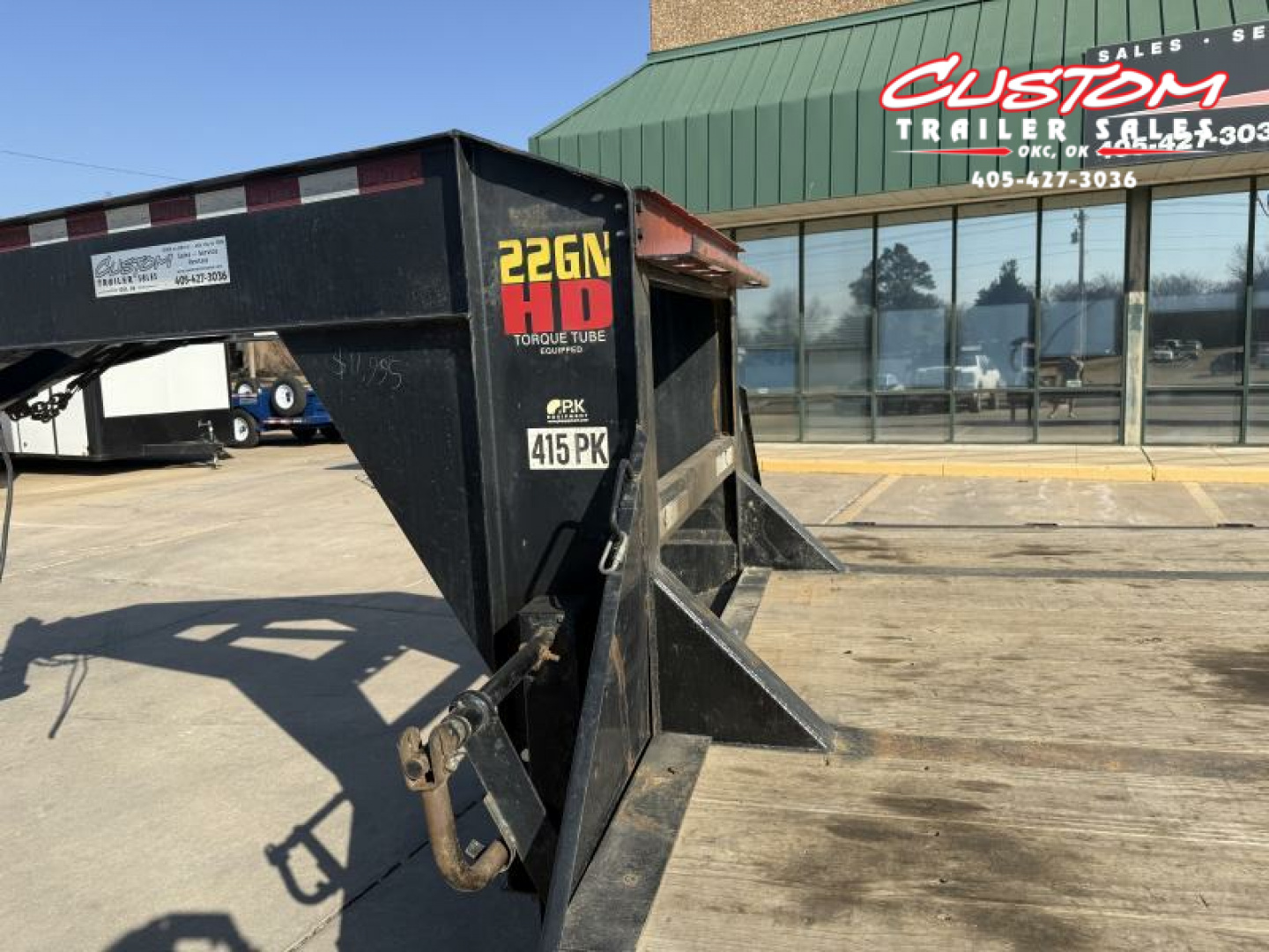 Used #044143 USED 2017 BIG TEX 35 X 102 DUAL TANDEM FLATBED 20K GOOSENECK W/ MAX RAMPS