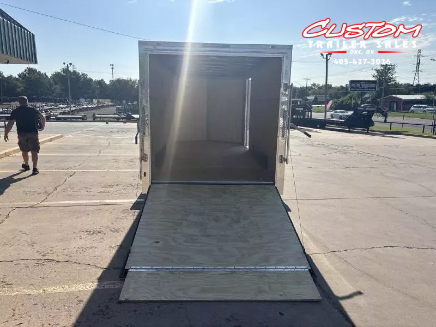 New #054487 2026 FOREST RIVER TA3 7 X 16 TANDEM AXLE 10K ENCLOSED W/ REAR RAMP DOOR