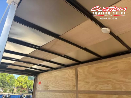 New #054487 2026 FOREST RIVER TA3 7 X 16 TANDEM AXLE 10K ENCLOSED W/ REAR RAMP DOOR