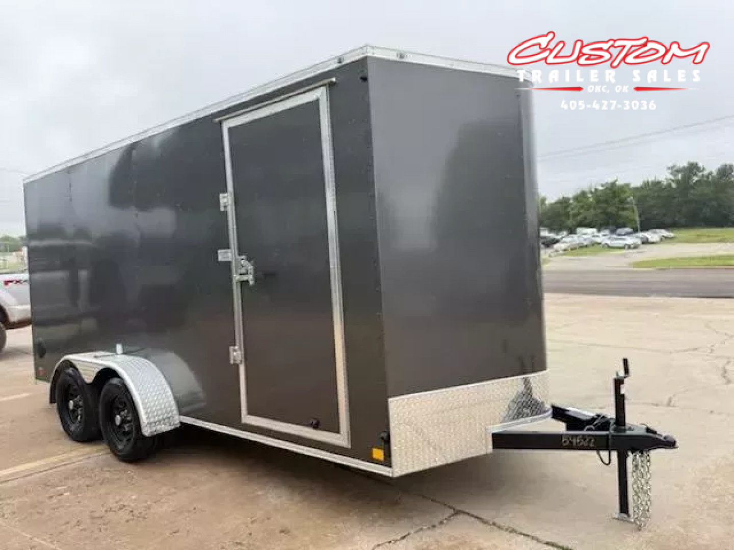 New #054522 2025 FOREST RIVER TA2 7 X 16 TANDEM AXLE 7K ENCLOSED W/ REAR RAMP DOOR