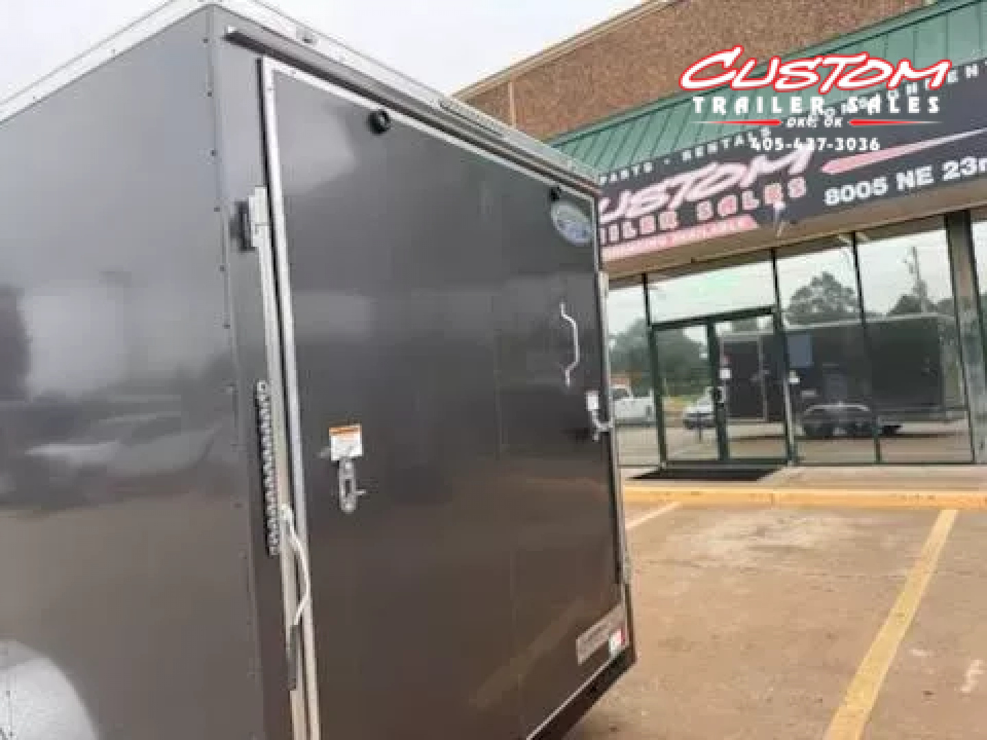 New #054522 2025 FOREST RIVER TA2 7 X 16 TANDEM AXLE 7K ENCLOSED W/ REAR RAMP DOOR