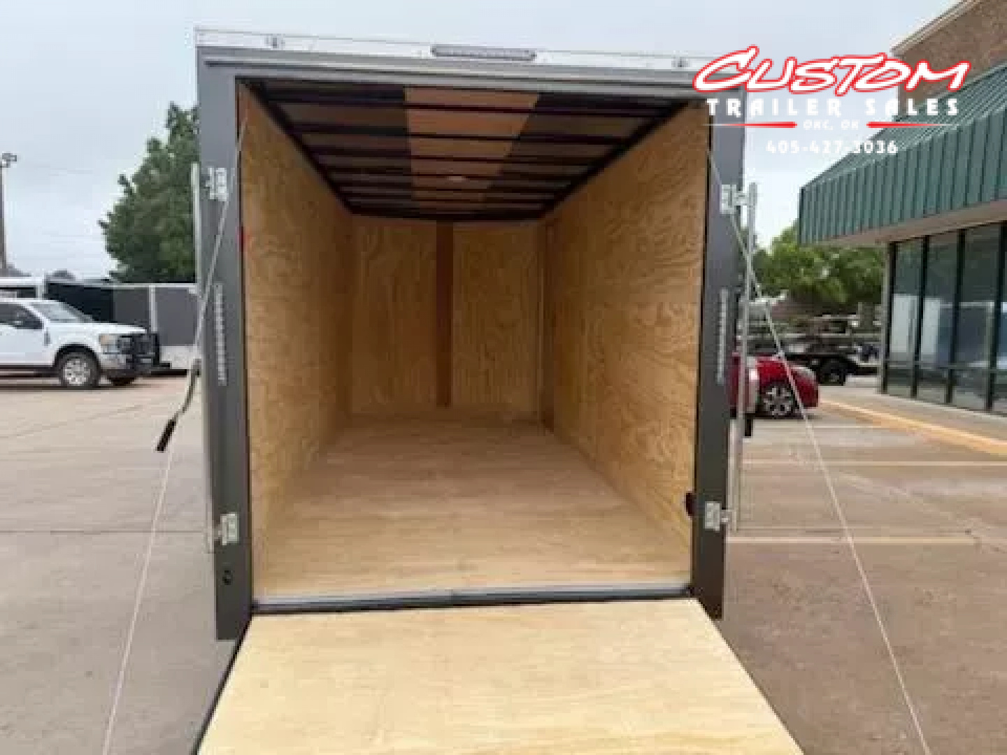 New #054522 2025 FOREST RIVER TA2 7 X 16 TANDEM AXLE 7K ENCLOSED W/ REAR RAMP DOOR