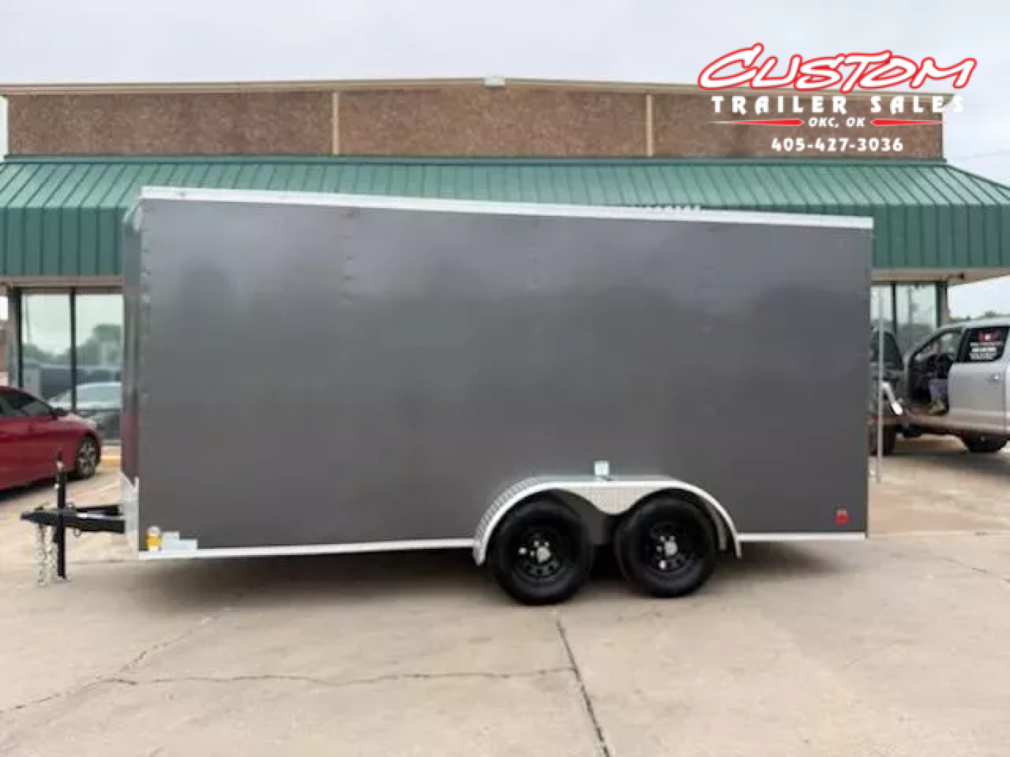 New #054522 2025 FOREST RIVER TA2 7 X 16 TANDEM AXLE 7K ENCLOSED W/ REAR RAMP DOOR