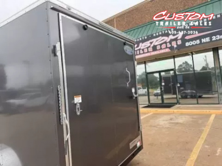 New #054522 2025 FOREST RIVER TA2 7 X 16 TANDEM AXLE 7K ENCLOSED W/ REAR RAMP DOOR