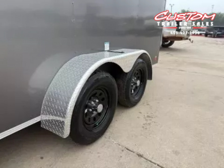 New #054522 2025 FOREST RIVER TA2 7 X 16 TANDEM AXLE 7K ENCLOSED W/ REAR RAMP DOOR