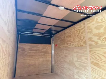 New #054522 2025 FOREST RIVER TA2 7 X 16 TANDEM AXLE 7K ENCLOSED W/ REAR RAMP DOOR