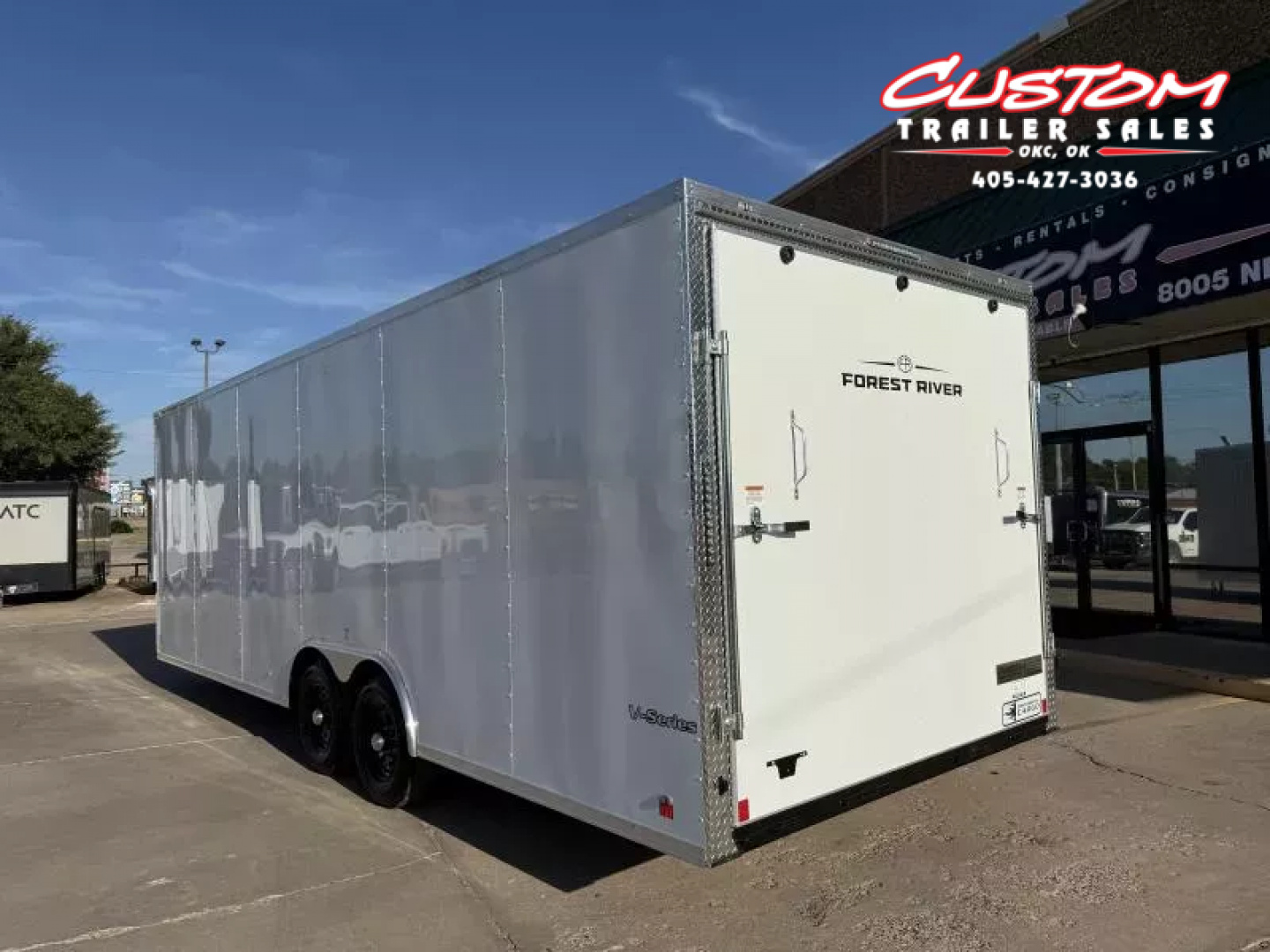 New #054862 2026 FOREST RIVER TA3 8.5 X 24 TANDEM AXLE 10K ENCLOSED W/ REAR RAMP DOOR