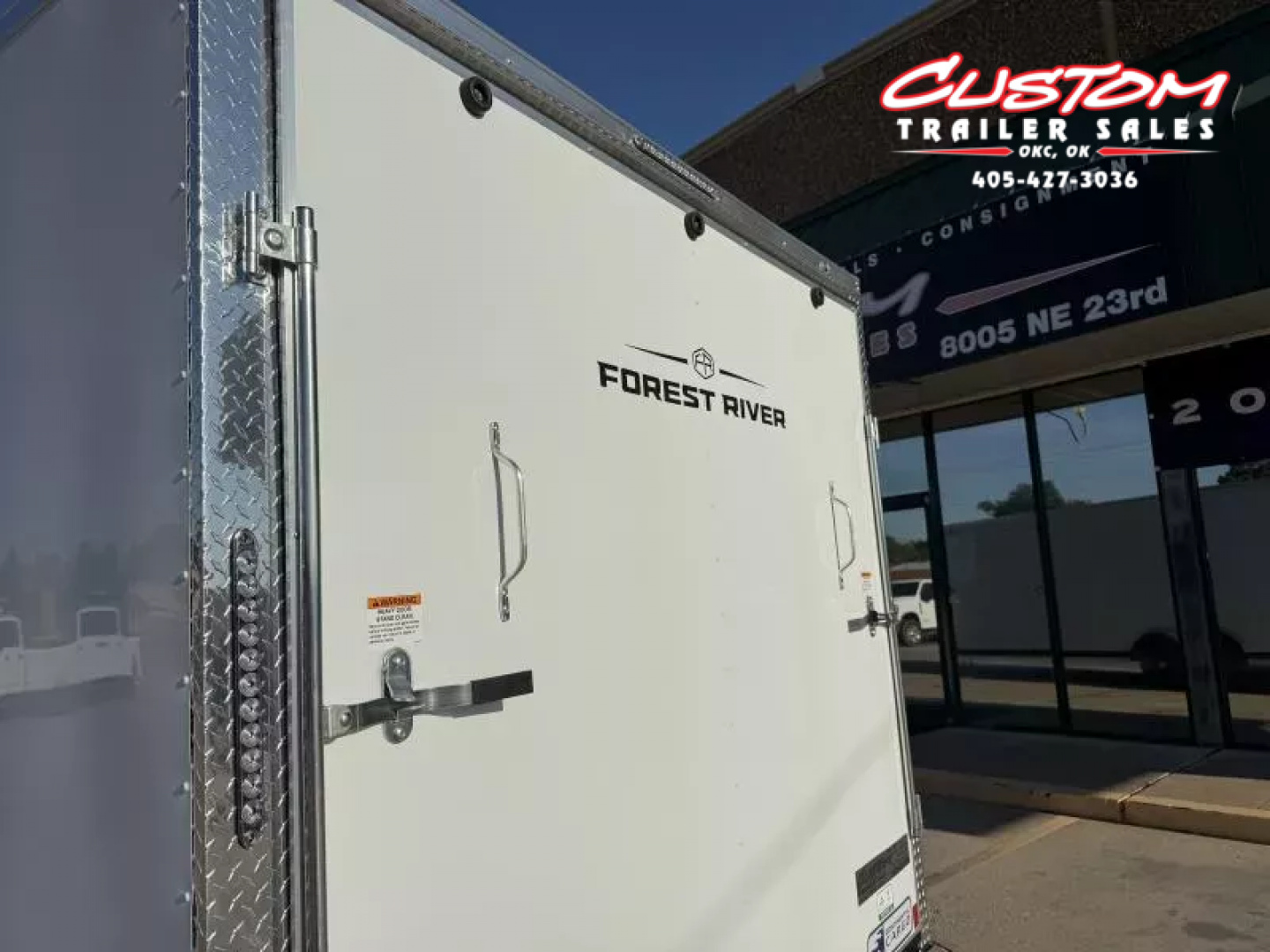 New #054862 2026 FOREST RIVER TA3 8.5 X 24 TANDEM AXLE 10K ENCLOSED W/ REAR RAMP DOOR