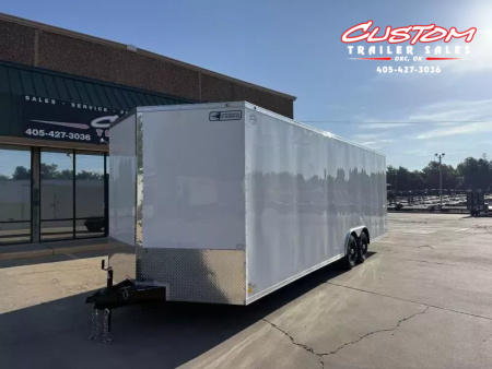 New #054862 2026 FOREST RIVER TA3 8.5 X 24 TANDEM AXLE 10K ENCLOSED W/ REAR RAMP DOOR