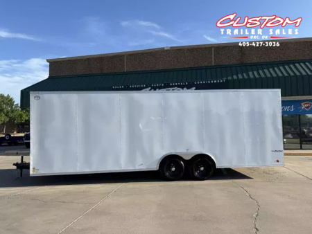 New #054862 2026 FOREST RIVER TA3 8.5 X 24 TANDEM AXLE 10K ENCLOSED W/ REAR RAMP DOOR