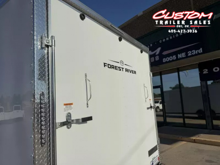 New #054862 2026 FOREST RIVER TA3 8.5 X 24 TANDEM AXLE 10K ENCLOSED W/ REAR RAMP DOOR
