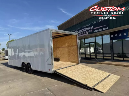 New #054862 2026 FOREST RIVER TA3 8.5 X 24 TANDEM AXLE 10K ENCLOSED W/ REAR RAMP DOOR