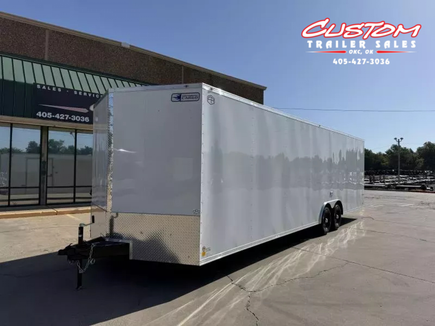 New #054940 2026 FOREST RIVER TA3 8.5 X 28 TANDEM AXLE 10K ENCLOSED W/ REAR RAMP DOOR