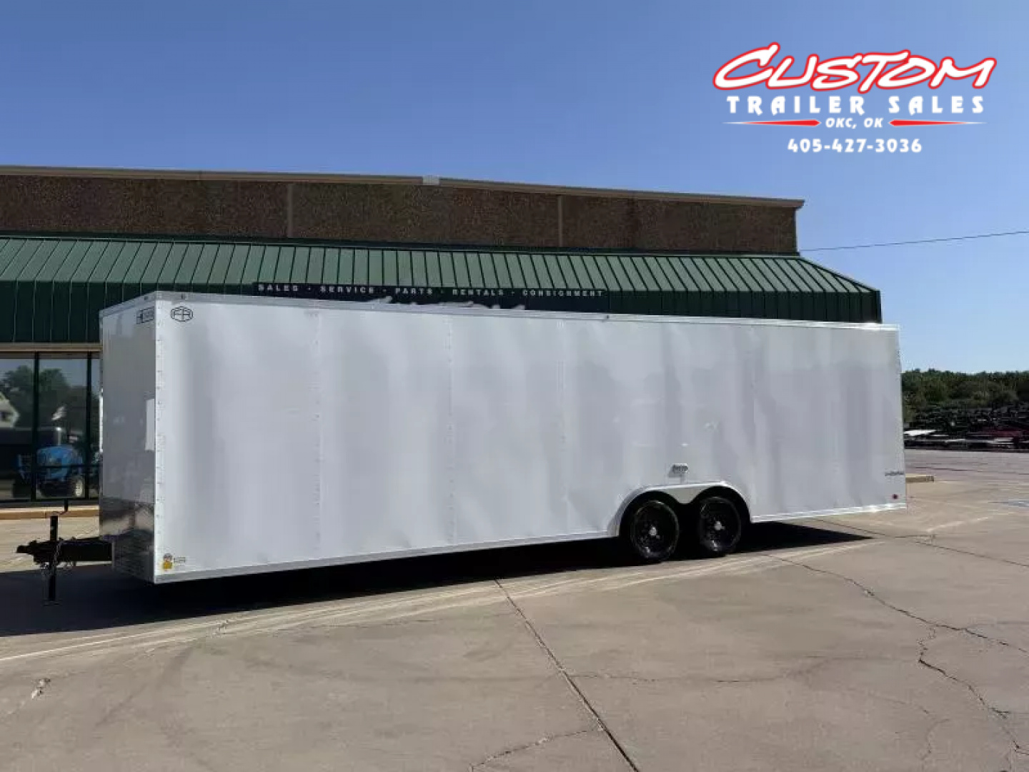 New #054940 2026 FOREST RIVER TA3 8.5 X 28 TANDEM AXLE 10K ENCLOSED W/ REAR RAMP DOOR