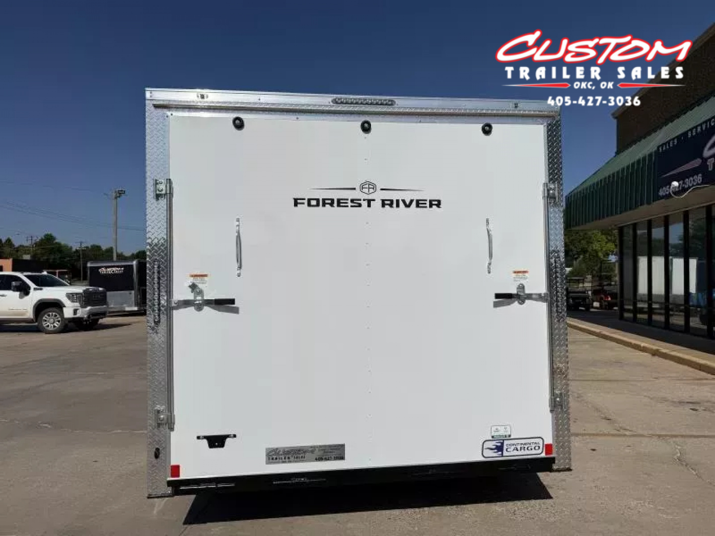 New #054940 2026 FOREST RIVER TA3 8.5 X 28 TANDEM AXLE 10K ENCLOSED W/ REAR RAMP DOOR