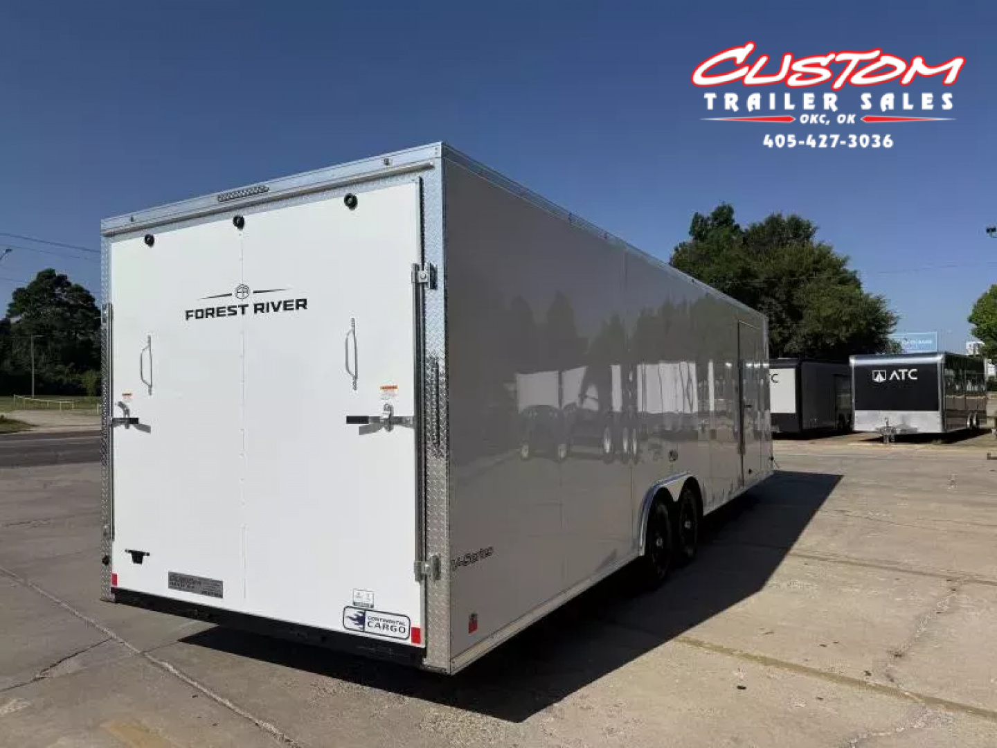 New #054940 2026 FOREST RIVER TA3 8.5 X 28 TANDEM AXLE 10K ENCLOSED W/ REAR RAMP DOOR