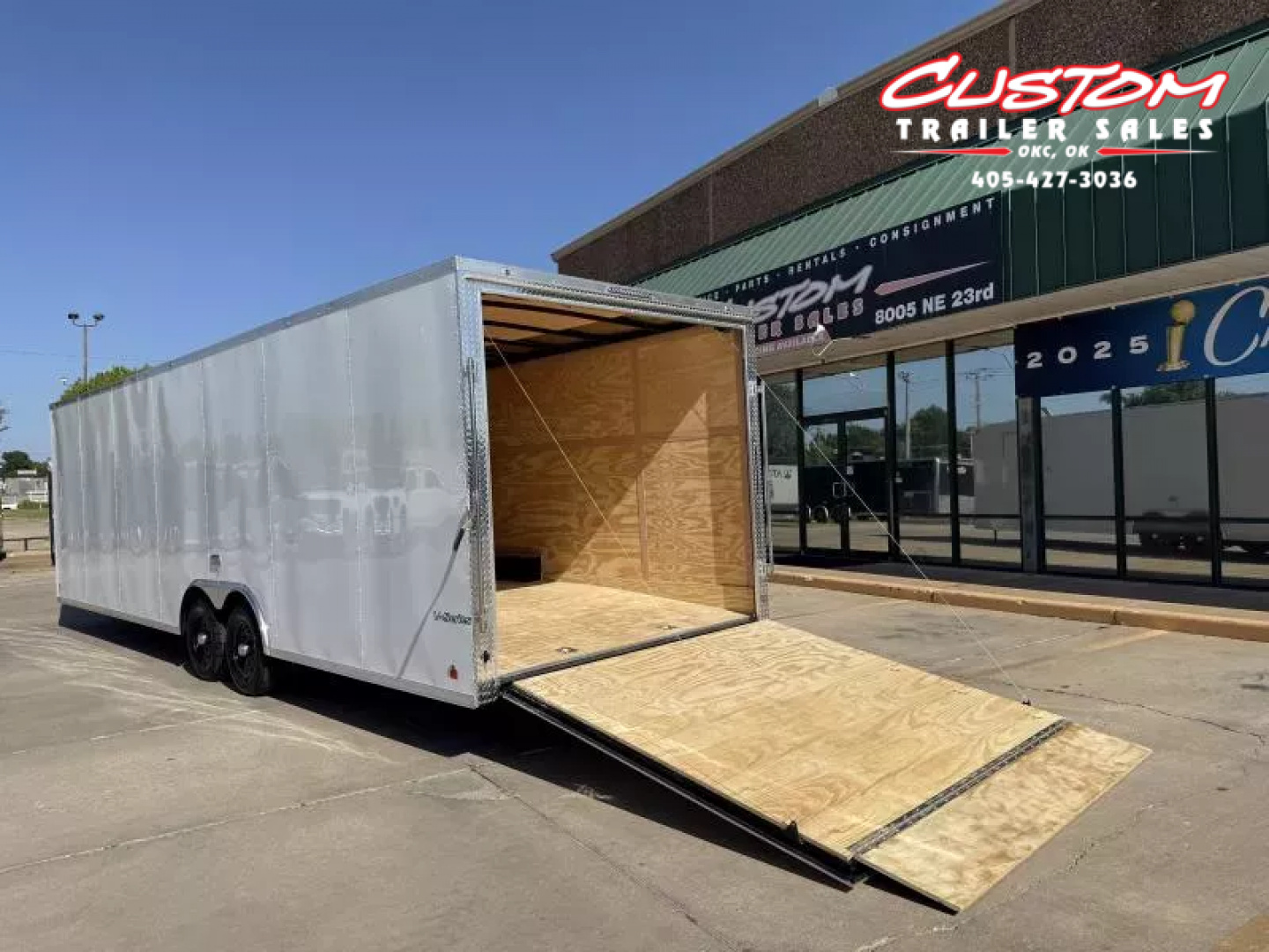 New #054940 2026 FOREST RIVER TA3 8.5 X 28 TANDEM AXLE 10K ENCLOSED W/ REAR RAMP DOOR