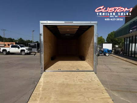 New #054940 2026 FOREST RIVER TA3 8.5 X 28 TANDEM AXLE 10K ENCLOSED W/ REAR RAMP DOOR