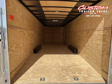 New #054940 2026 FOREST RIVER TA3 8.5 X 28 TANDEM AXLE 10K ENCLOSED W/ REAR RAMP DOOR