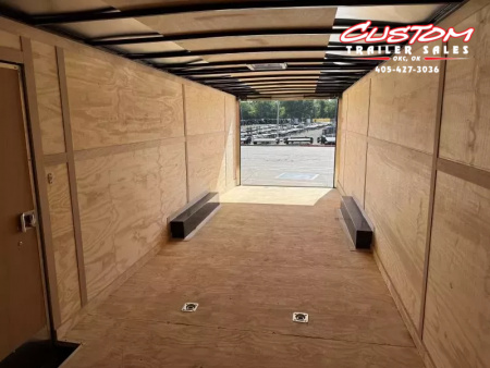 New #054940 2026 FOREST RIVER TA3 8.5 X 28 TANDEM AXLE 10K ENCLOSED W/ REAR RAMP DOOR