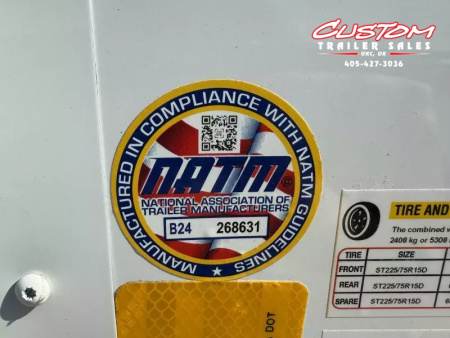 New #054940 2026 FOREST RIVER TA3 8.5 X 28 TANDEM AXLE 10K ENCLOSED W/ REAR RAMP DOOR