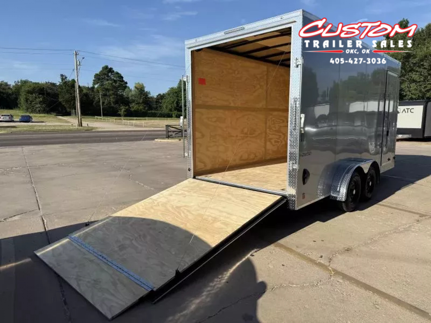 New #054952 2026 FOREST RIVER TA2 7 X 16 TANDEM AXLE 7K ENCLOSED W/ REAR RAMP DOOR