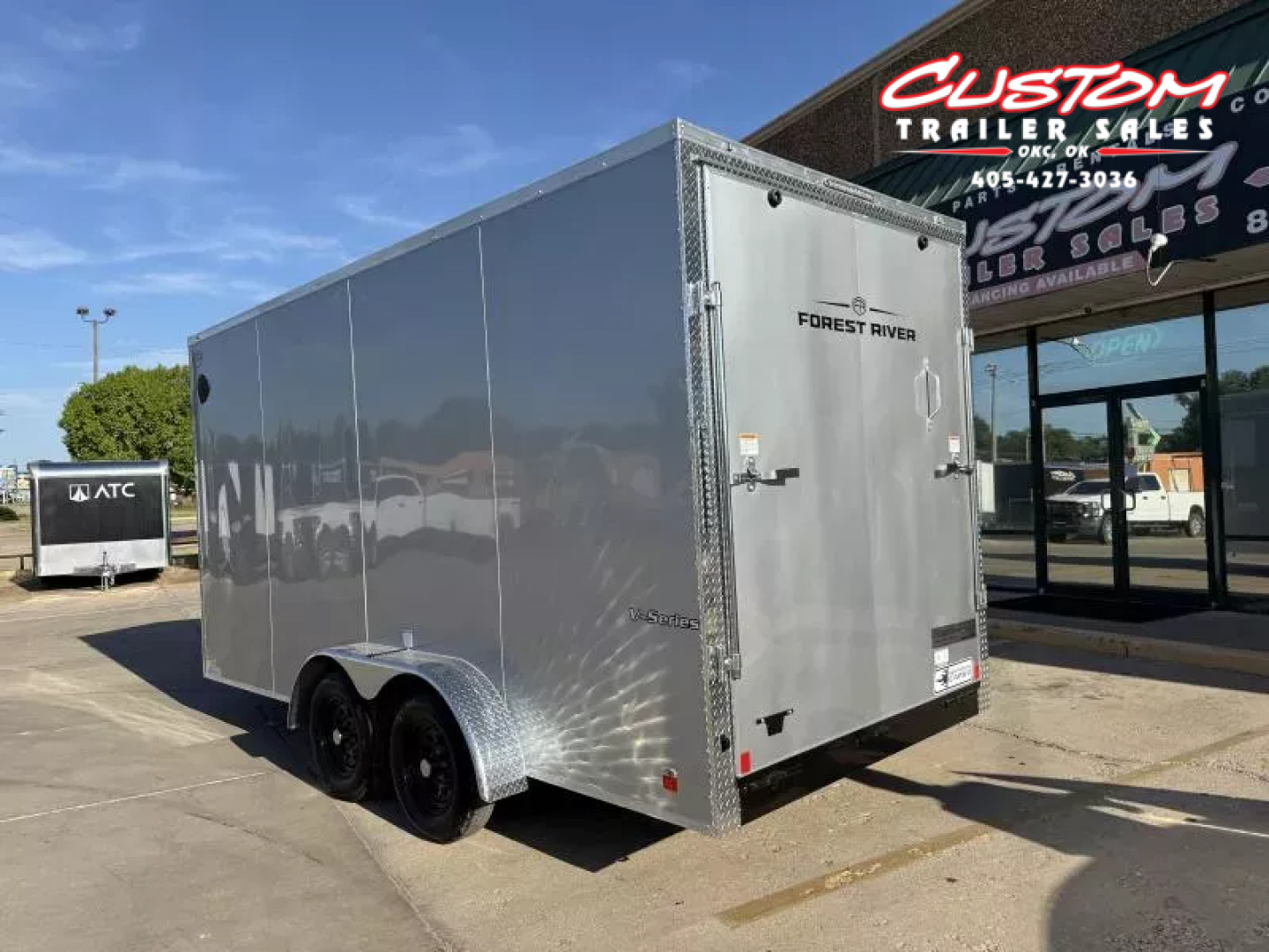 New #054952 2026 FOREST RIVER TA2 7 X 16 TANDEM AXLE 7K ENCLOSED W/ REAR RAMP DOOR