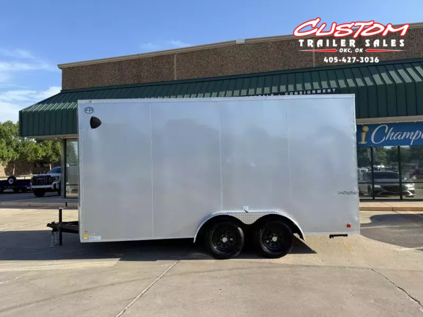 New #054952 2026 FOREST RIVER TA2 7 X 16 TANDEM AXLE 7K ENCLOSED W/ REAR RAMP DOOR