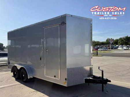 New #054952 2026 FOREST RIVER TA2 7 X 16 TANDEM AXLE 7K ENCLOSED W/ REAR RAMP DOOR