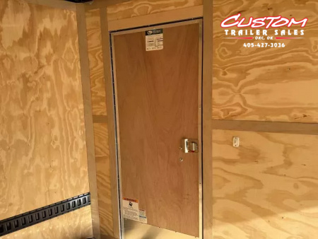 New #054952 2026 FOREST RIVER TA2 7 X 16 TANDEM AXLE 7K ENCLOSED W/ REAR RAMP DOOR