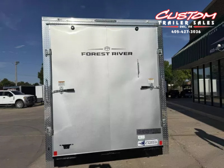 New #054952 2026 FOREST RIVER TA2 7 X 16 TANDEM AXLE 7K ENCLOSED W/ REAR RAMP DOOR