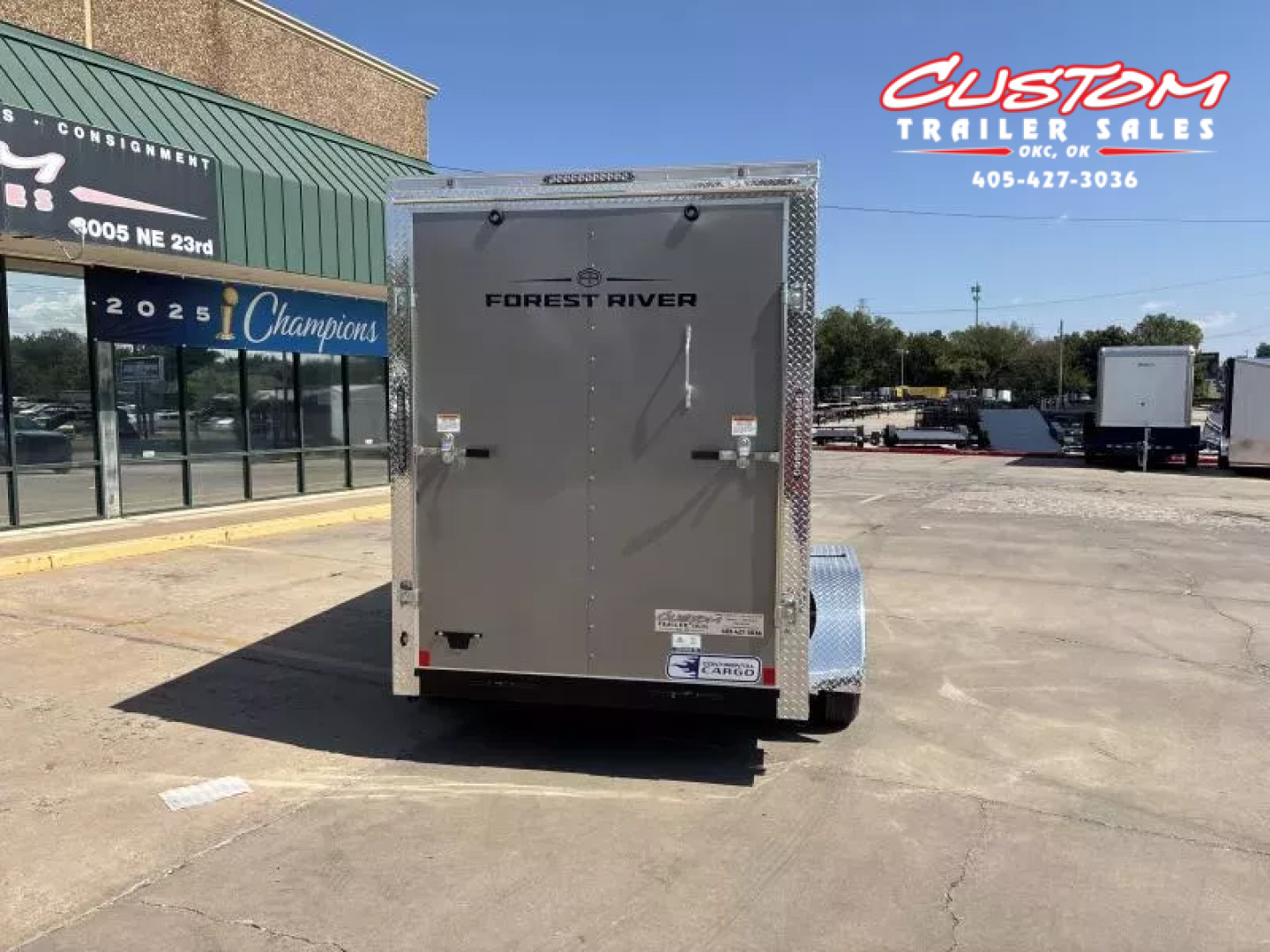 New #054966 2026 FOREST RIVER TA2 6 X 12 TANDEM AXLE 7K ENCLOSED W/ REAR RAMP DOOR