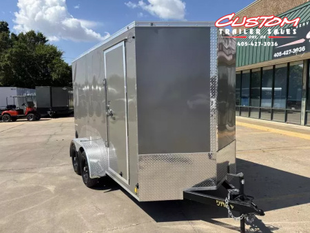 New #054966 2026 FOREST RIVER TA2 6 X 12 TANDEM AXLE 7K ENCLOSED W/ REAR RAMP DOOR