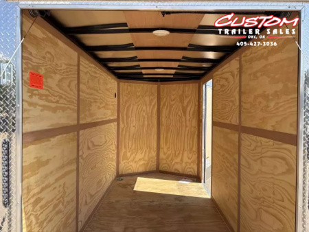 New #054966 2026 FOREST RIVER TA2 6 X 12 TANDEM AXLE 7K ENCLOSED W/ REAR RAMP DOOR